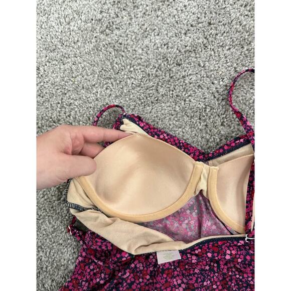 Garnet Hill Women’s Dainty‎ Floral Modest Slimming One Piece Sz 4 - Picture 6 of 7